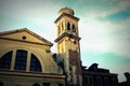 Church of San Trovaso facade from the channel Side, Venice Royalty Free Stock Photo