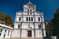 The Church of San Zaccaria, Chiesa di San Zaccaria on the blue sky background in Venice, Italy