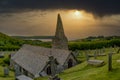 The Church in the Sands - St Enodoc Church near Polzeath, North Cornwall