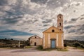 Church at Sant`Antonino in Corsica Royalty Free Stock Photo