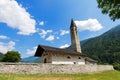 Church of Sant'Antonio Abate - Pelugo Trento Italy Royalty Free Stock Photo