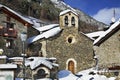 Church of Sant Cerni de Llorts in Llorts. Andorra Royalty Free Stock Photo