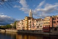 Church of Sant Feliu, Girona, Catalonia, Spain Royalty Free Stock Photo