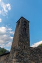 Church of Sant Marti de la Cortinada, Ordino, Andorra in Summer Royalty Free Stock Photo