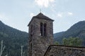 Church of Sant Marti de la Cortinada, Ordino, Andorra in Summer Royalty Free Stock Photo