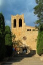 Church of Sant Pere de Pals, Girona, Royalty Free Stock Photo