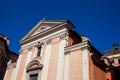 Church of the Santa Croce e San Bonaventura alla Pilotta built on 1695 Royalty Free Stock Photo