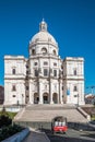 Church of Santa EngrÃ¡cia PanteÃ£o Nacional, Church, religion in Lisbon. Old houses, narrow streets, historic old town Portugal. Royalty Free Stock Photo