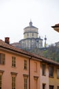 The Church of Santa Maria al Monte dei Cappuccini is a late-Renaissance-style church on a hill overlooking the River Po in Turin, Royalty Free Stock Photo