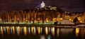 Church of Santa Maria al Monte dei Cappuccini, Torino, Italy, night view Royalty Free Stock Photo