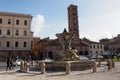 Church of Santa Maria in Cosmedin in Rome, Italy Royalty Free Stock Photo