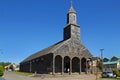 Church of Santa Maria de Loreto, Achao, Chile. Royalty Free Stock Photo