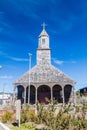 Church of Santa Maria de Loreto in Achao village Royalty Free Stock Photo