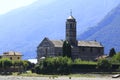 Church Santa Maria del Tiglio, in Gravedona, in Lake Como, Italy