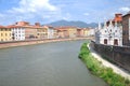 Church of Santa Maria della Spina by Arno river in Pisa in Italy Royalty Free Stock Photo