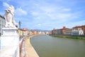 Church of Santa Maria della Spina by Arno river in Pisa in Italy Royalty Free Stock Photo