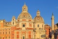Church Santa Maria di Loreto, Rome, Italy Royalty Free Stock Photo