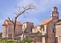 The church of Santa Maria in Punta, Budva, Montenegro. Established by the Benedictines in 840 AD. Royalty Free Stock Photo