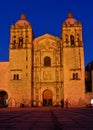 Church of Santo Domingo de Guzman. Oaxaca, Mexico Royalty Free Stock Photo