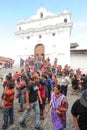 Church of Santo Tomas at Chichicastenango Royalty Free Stock Photo