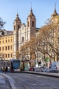 The church of Santo Tomas de Aquino, is an 18th century baroque churchÃ located in Zaragoza, Spain Royalty Free Stock Photo