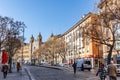 The church of Santo Tomas de Aquino, is an 18th century baroque churchÃ located in Zaragoza, Spain Royalty Free Stock Photo