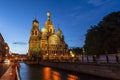 Church of the Savior on Blood at night, Saint-Petersburg, Royalty Free Stock Photo