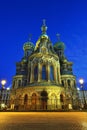 Church Savior on Blood in St-Petersburg, Russia. Night view. Royalty Free Stock Photo