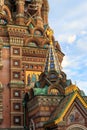 Church of the Savior on Spilled Blood or Cathedral of the Resurrection of Christ is one of the main sights of Saint Petersburg Royalty Free Stock Photo