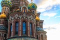 Church of the Savior on Spilled Blood or Cathedral of the Resurrection of Christ is one of the main sights of Saint Petersburg Royalty Free Stock Photo