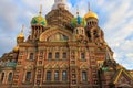 Church of the Savior on Spilled Blood or Cathedral of the Resurrection of Christ is one of the main sights of Saint Petersburg, Royalty Free Stock Photo