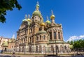 Church of the Savior on Spilled Blood on Griboedov canal, Saint Petersburg, Russia Royalty Free Stock Photo