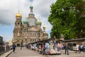 Church of the Savior on the Spilt Blood in Saint-Petersburg Royalty Free Stock Photo