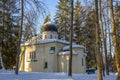 Church of the Savior of the Uncreated Image in the Abramtsevo estate. Moscow region