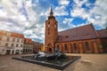 Church of the Saviour in the center of the city Horsens Royalty Free Stock Photo