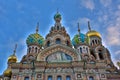 Church of the Saviour on Spilled Blood in St. Petersburg in winter Royalty Free Stock Photo