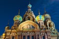 Church of Saviour on Spilled Blood at White Nights, Saint Petersburg, Russia Royalty Free Stock Photo