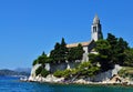 The church by the sea - Lopud Island Royalty Free Stock Photo
