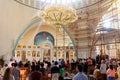 Church Service, Orthodox Resurrection Cathedral, Tirana, Albania Royalty Free Stock Photo