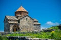 Church on Sevan lake Royalty Free Stock Photo