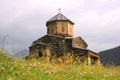 The church in Shenako village, Tusheti region (Georgia) Royalty Free Stock Photo