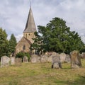 The church at Shere village, Surrey