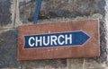 Church Sign Royalty Free Stock Photo