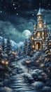 A Snowy Night at the Fairy Haunted Church House