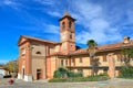 Church in small italian town. Royalty Free Stock Photo