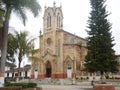 Church in a small town in Colombia Royalty Free Stock Photo