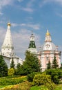 Church of the Smolensk Icon of the Mother of God, a temple in honor of St. Zosima and Savvatiy of Solovki and Caliche tower Royalty Free Stock Photo