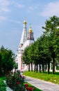 Church of the Smolensk Icon of the Mother of God, a temple in in honor of St. Zosima and Savvatiy of Solovki. Sergius Lavra Royalty Free Stock Photo