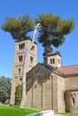 Church in Spanish Village in Barcelona Royalty Free Stock Photo