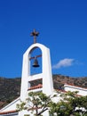 Church Spire, With Bell and Cross Royalty Free Stock Photo